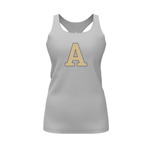 [FT0TRBGY-FYS-LOGO2] Decker Racerback Tank Top (Female Youth S, Gray, Logo 2)