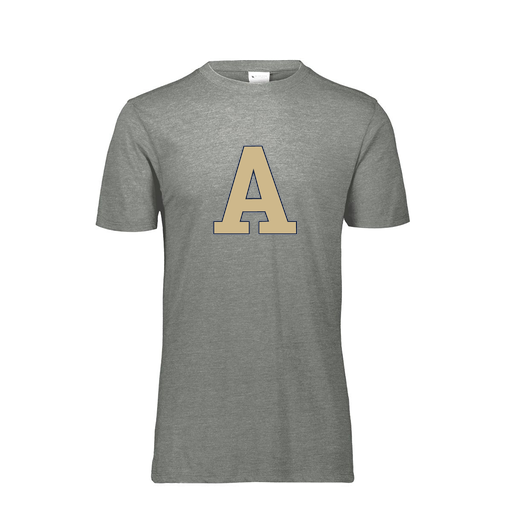 [FTSCUBGY-AS-LOGO2] Decker Men's Tri-Blend T-Shirt - Short Sleeve (Adult S, Gray, Logo 2)