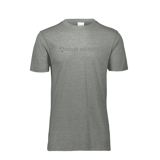 [FTSCUBGY-AS-LOGO3] Decker Men's Tri-Blend T-Shirt - Short Sleeve (Adult S, Gray, Logo 3)