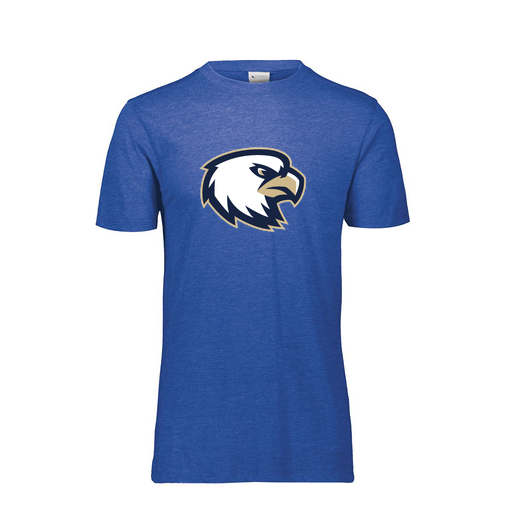 [FTSCUBRY-YS-LOGO1] Decker Youth Tri-Blend T-Shirt - Short Sleeve (Youth S, Royal, Logo 1)