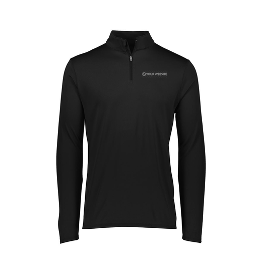 [FTLQFLBK-FAXS-LOGO3] Decker Women's Flex-Lite 1/4 Zip Shirt (Female Adult XS, Black, Logo 3)