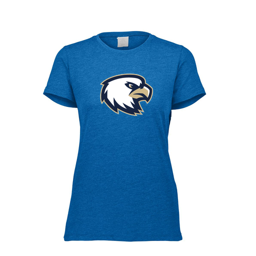 [FTSCUBRY-FAXS-LOGO1] Decker Women's Tri-Blend T-Shirt - Short Sleeve (Female Adult XS, Royal, Logo 1)