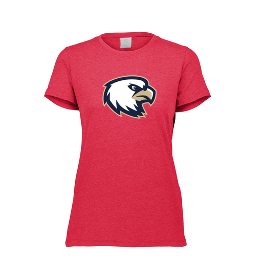 [FTSCUBRD-FAXS-LOGO1] Decker Women's Tri-Blend T-Shirt - Short Sleeve (Female Adult XS, Red, Logo 1)