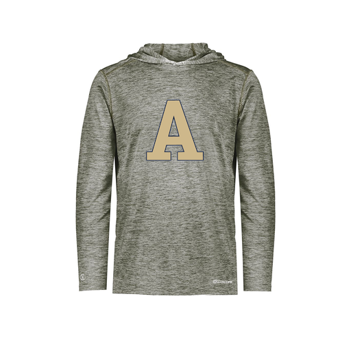 [FOLHCGGY-AS-LOGO2] Decker Men's Charge Hoodie (Adult S, Gray, Logo 2)