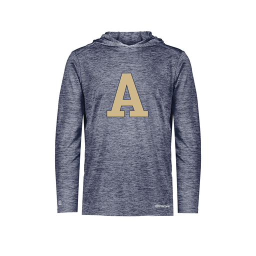 [FOLHCGNV-YS-LOGO2] Decker Youth Charge Hoodie (Youth S, Navy, Logo 2)