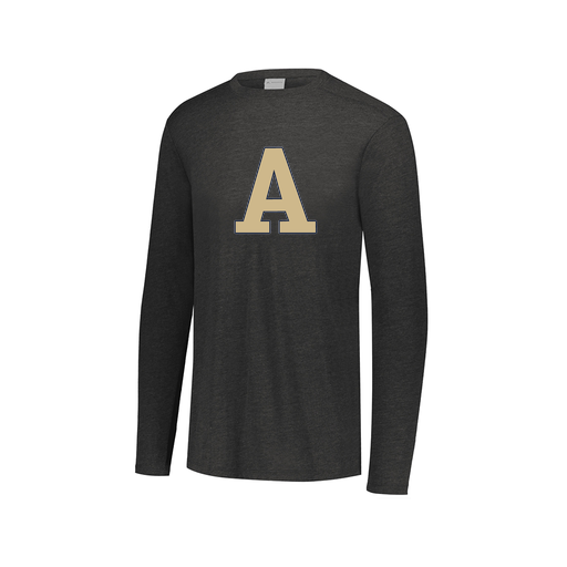 [FTLCUBBK-AXS-LOGO2] Decker Men's Tri-Blend T-Shirt - Long Sleeve (Adult XS, Black, Logo 2)
