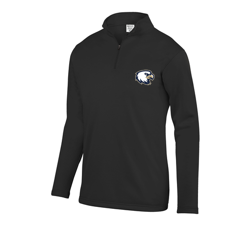 [FOLQFFBK-AS-LOGO1] Decker Men's FlexFleece 1/4 Zip (Adult S, Black, Logo 1)