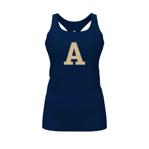 [FT0TRBNV-FYS-LOGO2] Decker Racerback Tank Top (Female Youth S, Navy, Logo 2)