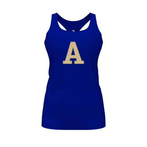 [FT0TRBRY-FYS-LOGO2] Decker Racerback Tank Top (Female Youth S, Royal, Logo 2)